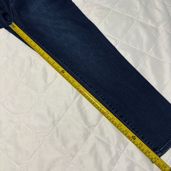 Chico’s Floral Print Ankle Jeans Size 1 (8/10) Dark Wash Stretch Denim‎ Women’s - Picture 12 of 13